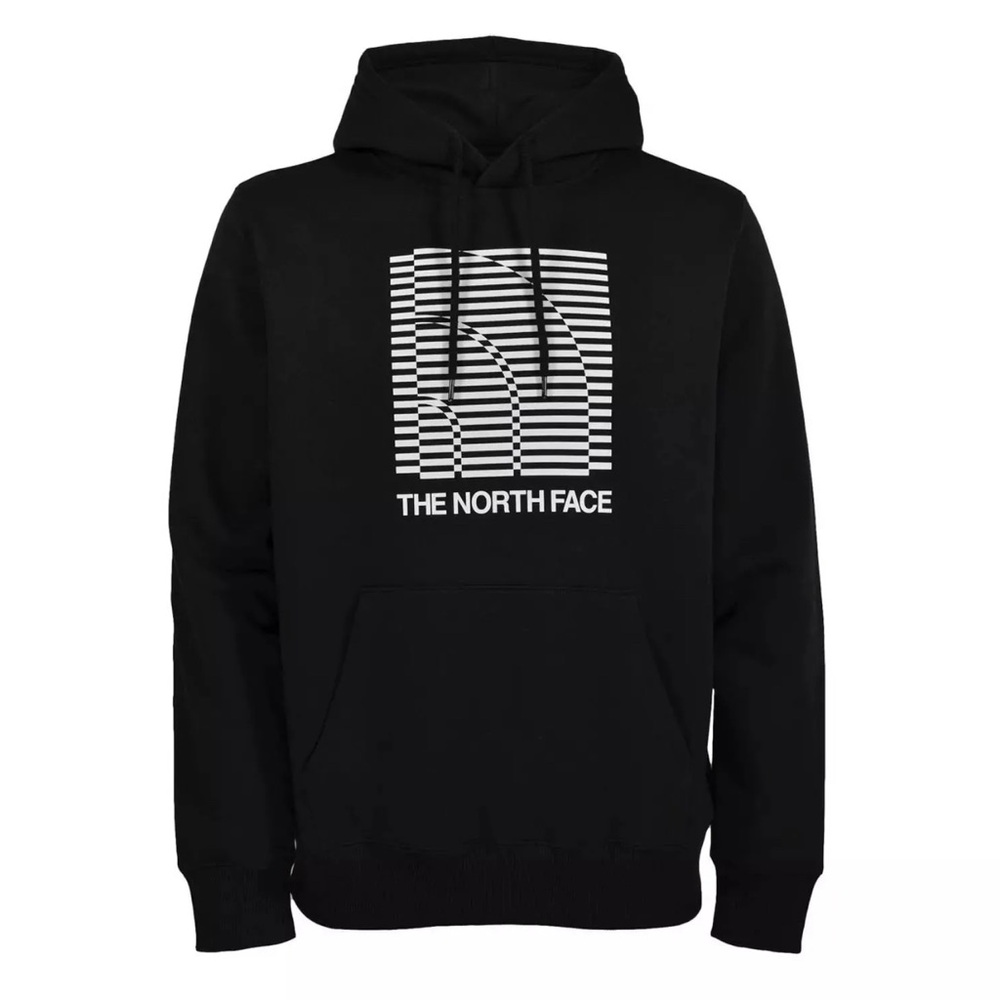The North Face Optical Faze Pullover Black White Hoodie Men's Size M